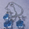 Set - Swarovski Elements aquamarine SS20