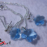 Set - Swarovski Elements aquamarine SS20