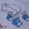 Set - Swarovski Elements aquamarine SS20