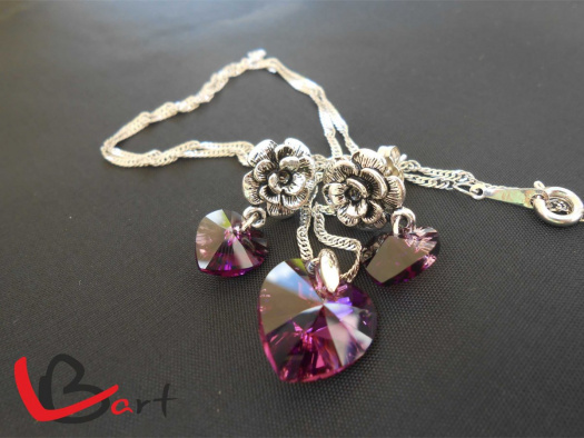 Set - Swarovski Elements amethyst SS21 