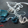 Set - Swarovski Elements light turquoise SS24