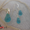Set - Swarovski Elements light turquoise SS24
