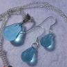 Set - Swarovski Elements light turquoise SS24