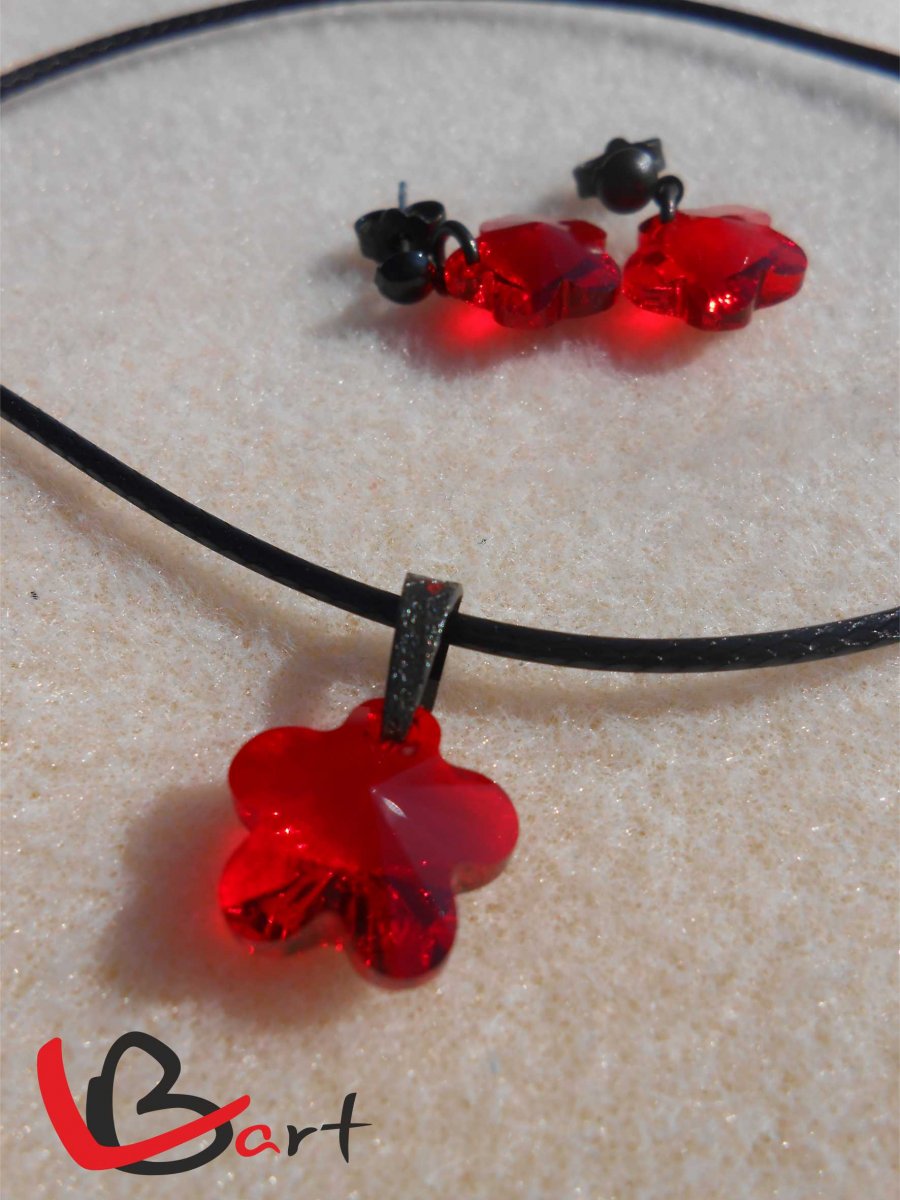 Set - Swarovski Elements light siam SS25