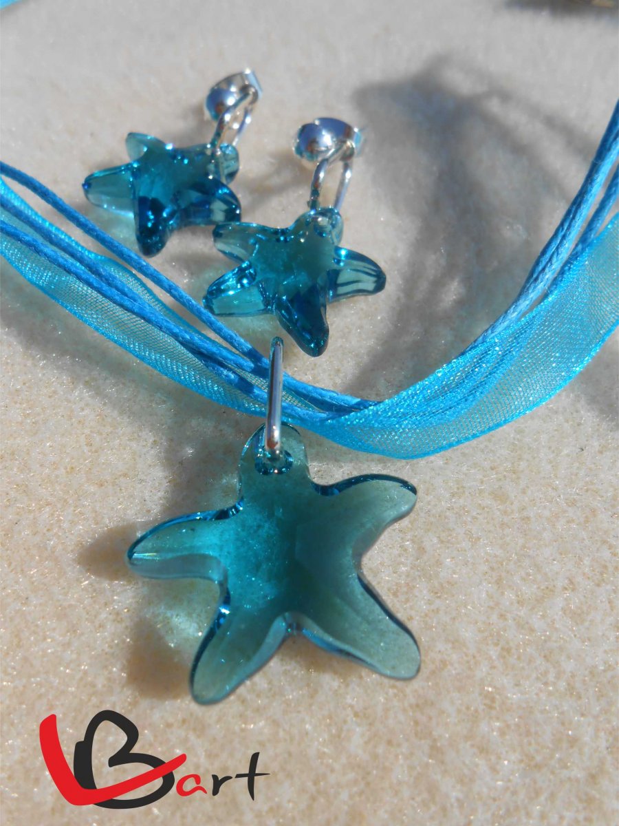 Set - Swarovski Elements indicolite SS28