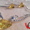 Set - Swarovski Elements light topaz SS29
