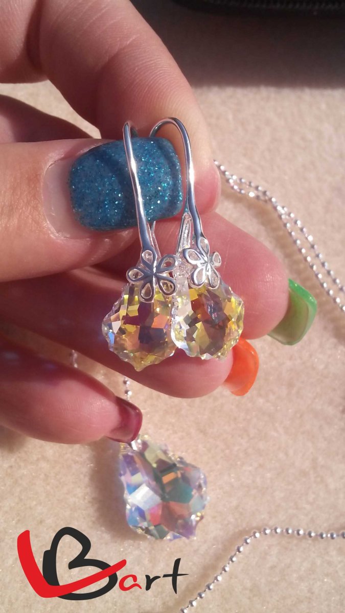 Set - Swarovski Elements crystal AB SS30