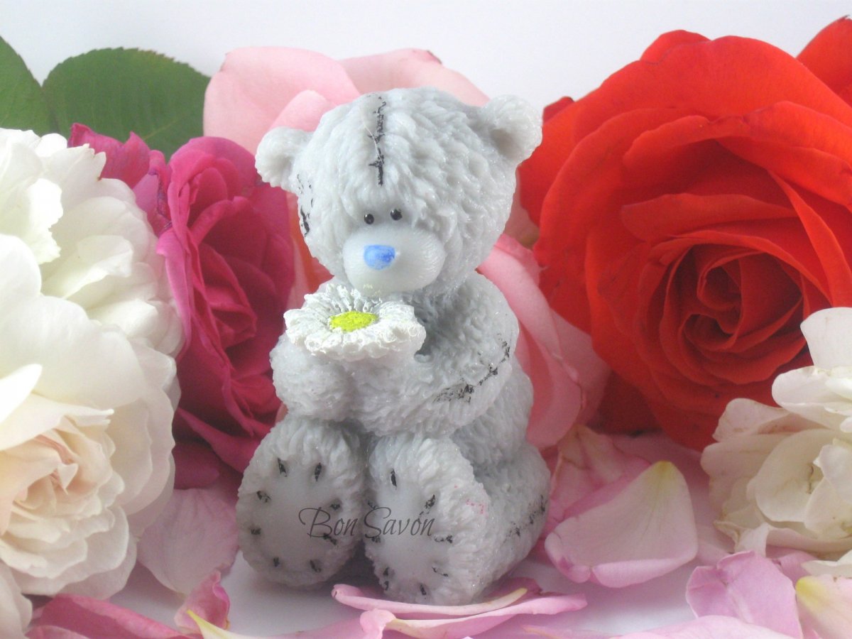 MEDVÍDEK TEDDY S GERBEROU