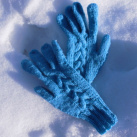 Rukavice prstové-sv.modré (18-20 cm)