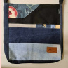 crossbody černá modrá a pruhy