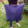 crossbody černá modrá a pruhy
