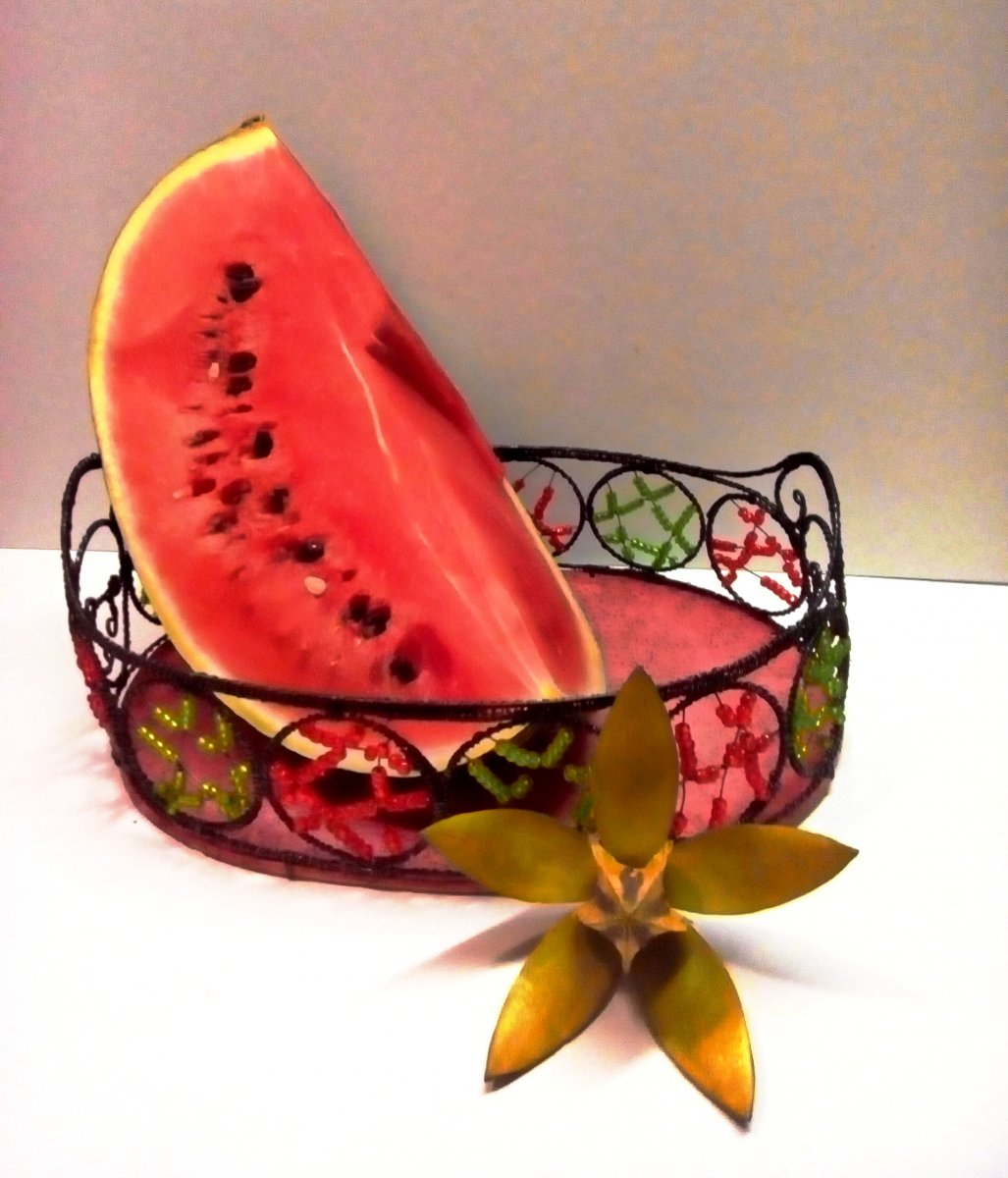 Servírovací tác - rozkvetlá louka 