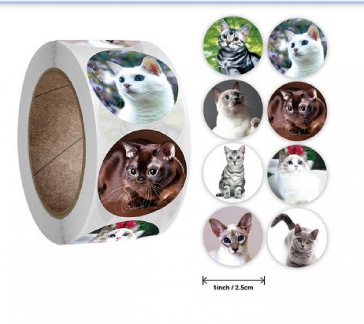 Kočičky - samolepky - sada 20 ks