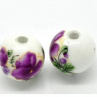 Porcelánové korálky 12 mm sada 2 ks