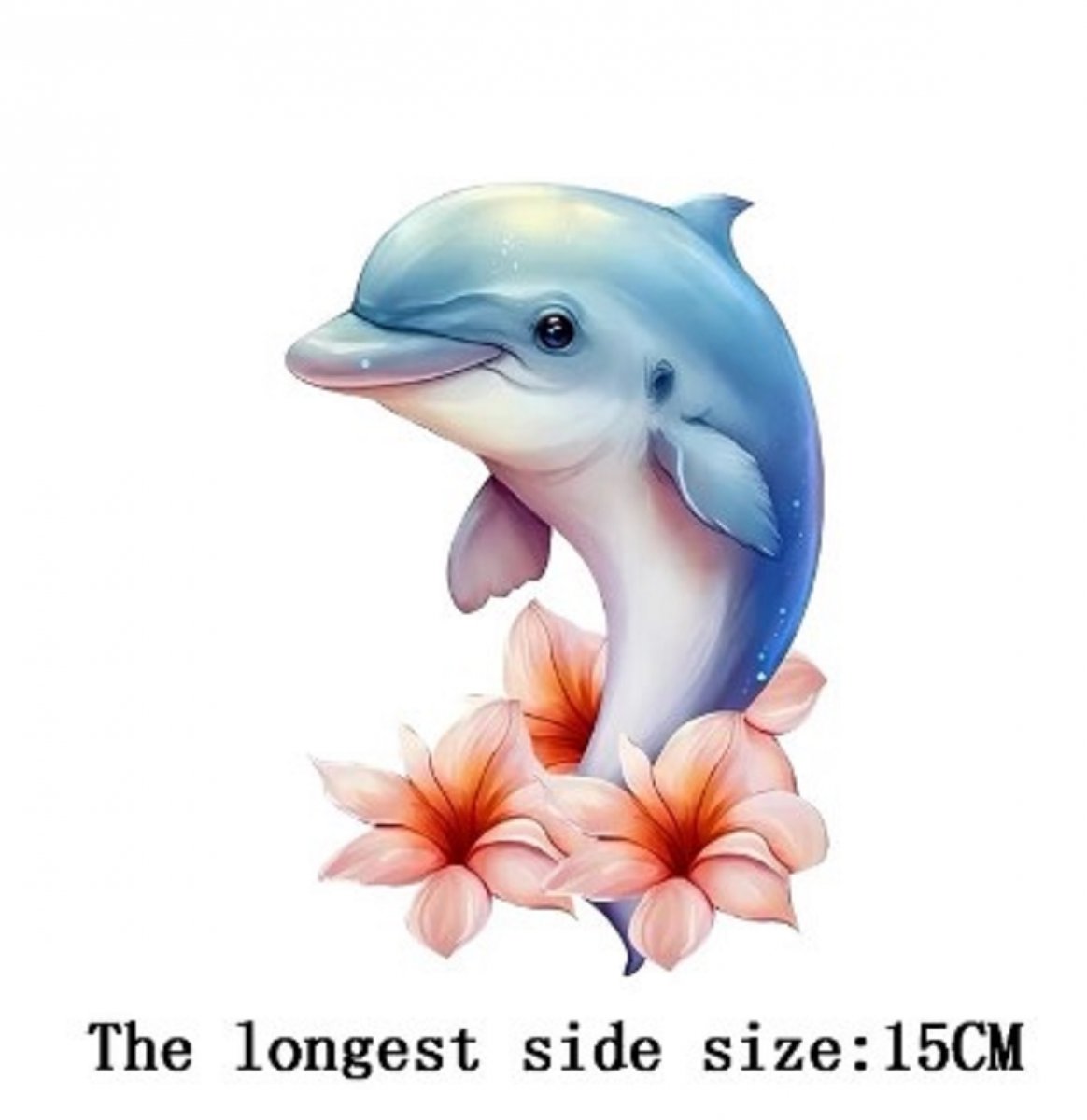 Nažehlovací obrázek delfín 15 cm