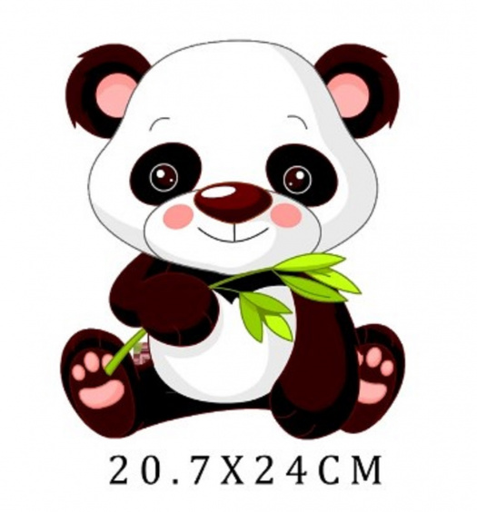 Nažehlovací obrázek "Medvídek panda" 21*24