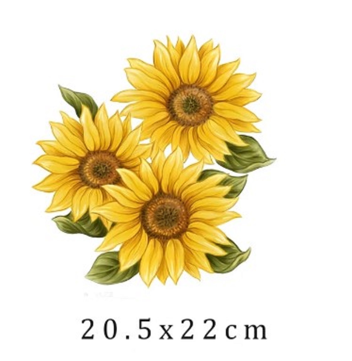 Nažehlovací obrázek "Slunečnice" 20*22 cm