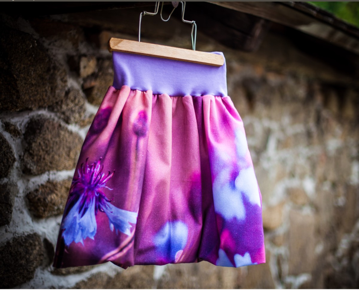 Balónová sukně chrpa