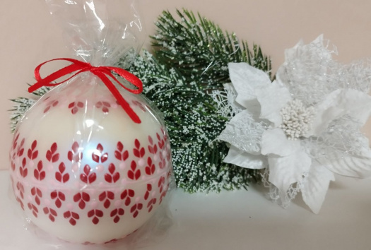 Svíčka ručně zdobená