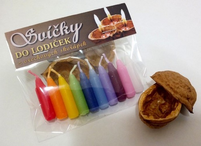 Svíčky do skořápek