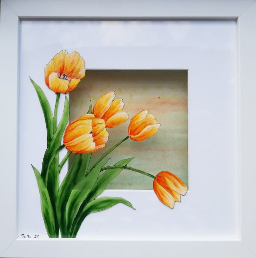 TULIPÁNY NA SKLE