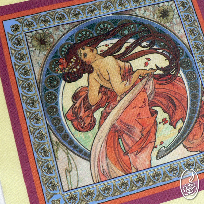 Látkový obrázek A.Mucha - Tanec3