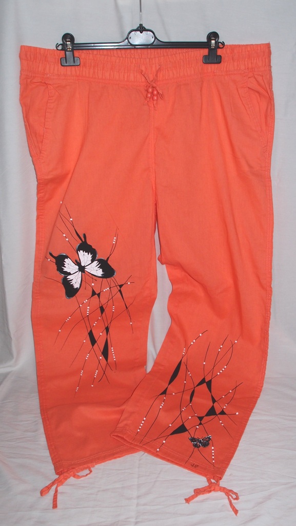 MOTÝLOVÉ (XXL) - dámské kalhoty