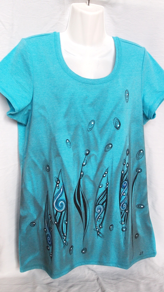 ZAKUKLENÉ SPIRÁLY (L) - dámské tričko