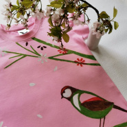 Tričko malované dětské Jarní ptáček