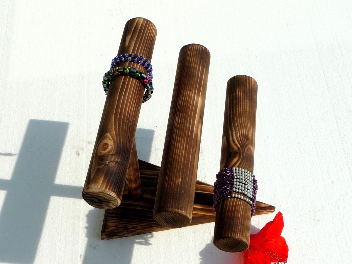 Třířadový stojan G - opalovaný