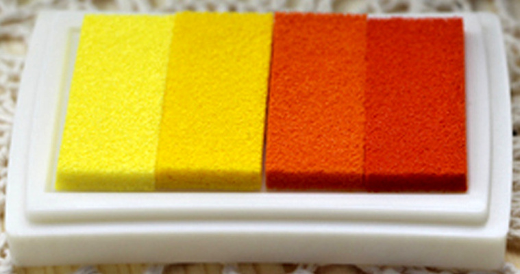 Razítkovací polštářky (odstíny oranžové)