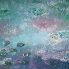 U jezera k večeru (60x45 cm)