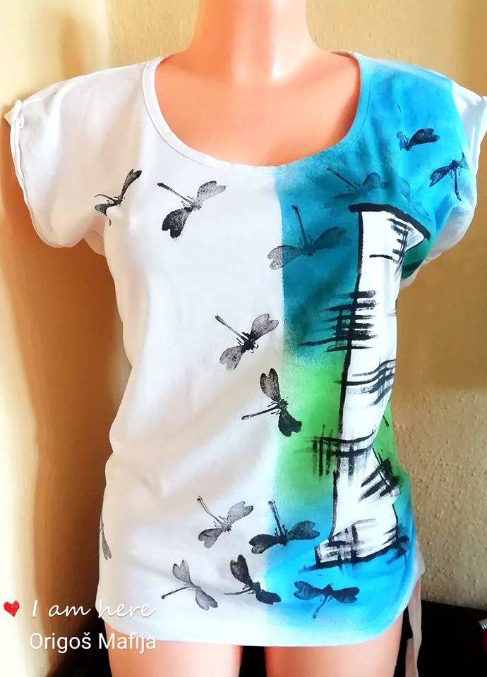 VÁŽKY - tričko dámské - IHNED k prodeji