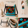 VICTORIA FLOWER BAG - tyrkys *  PARROT®