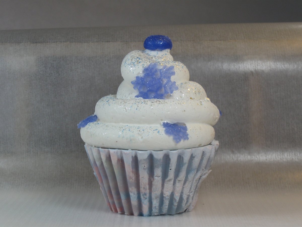 Mýdlový Vánoční Cupcake se Šlehaným Krémem