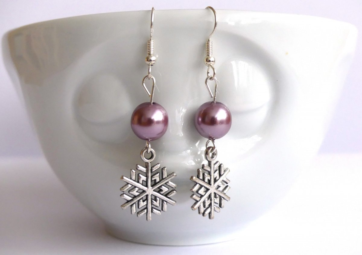 Náušnice vločky 1