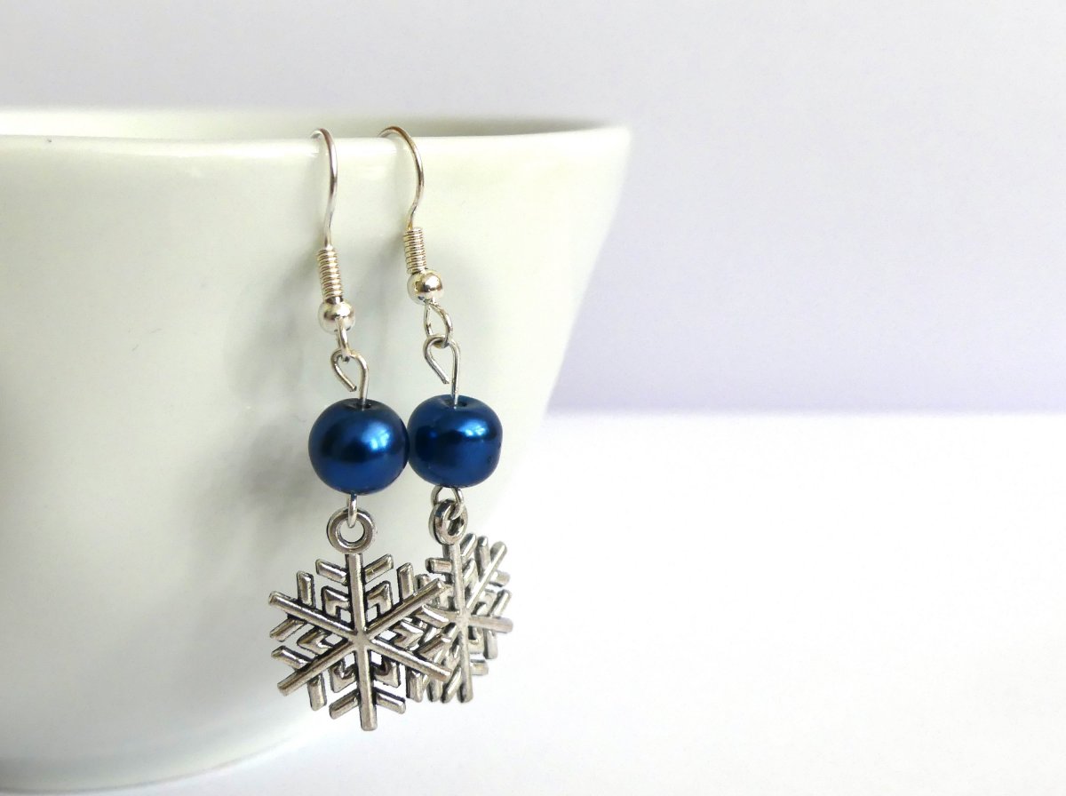 Náušnice vločky 2