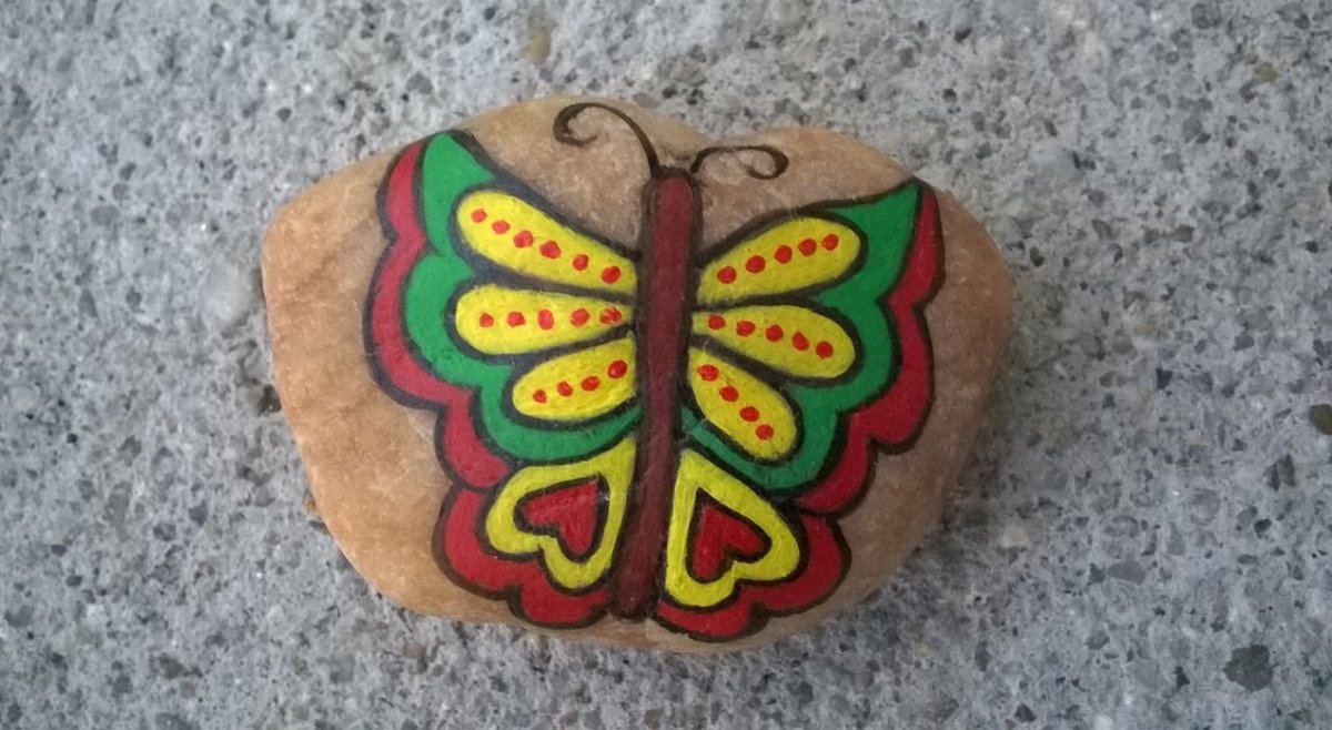 Kámen - Motýlek srdíčko