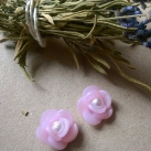 Menší perleťové růžové růže