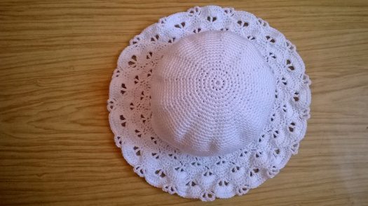 Háčkovaný klobouk bavlna