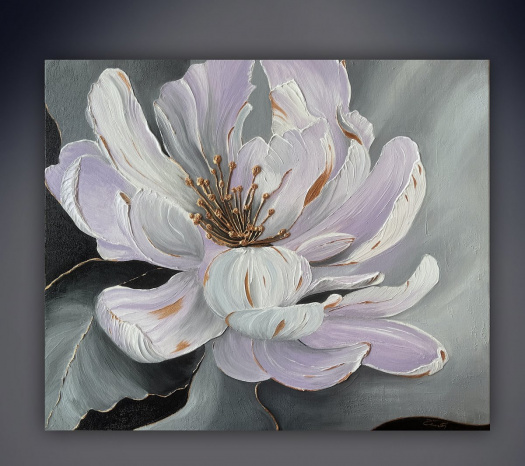 Abstraktní obraz - Květ , 50x60 cm