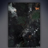 Abstraktní obraz - Smaragdové podsvětí, 50x70 cm
