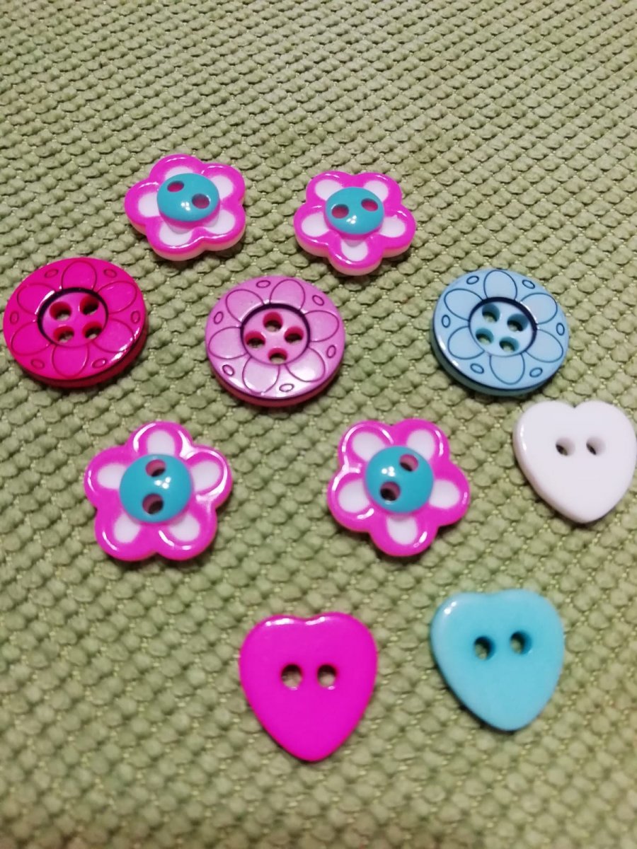 Knoflíky - mix, 10ks