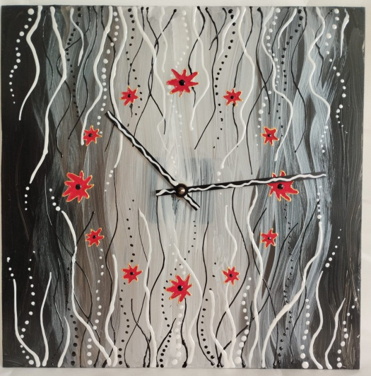 Půlnoční tanec v květech-30x30cm