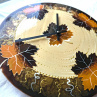ručně malované skleněné hodiny o průměru 25cm Originál