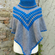 Pončo Blue