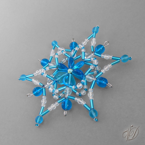 Originální vánoční korálková hvězda  TRIO - KO116