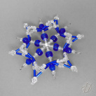 Vánoční hvězda z korálků KO204 - 3D (PEVNÁ A NEREZ)