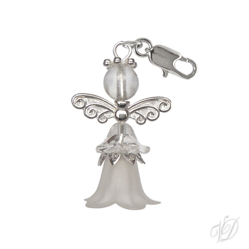 Přívěsek s karabinkou 0393 - Andělíček pro štěstí N