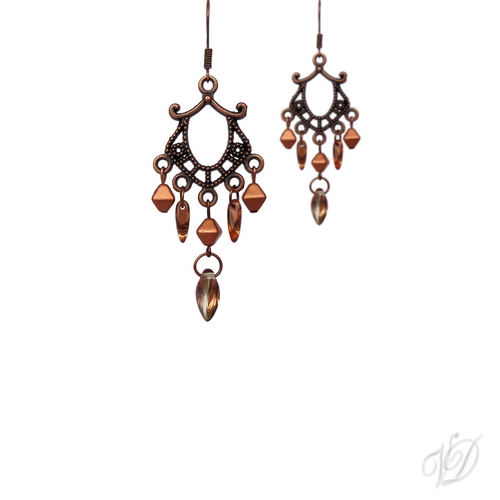 Orientální náušnice 0489 - Orient měděmé